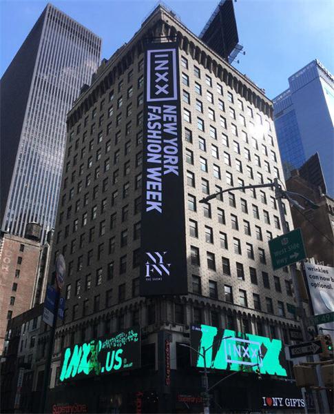 INXX再臨紐約時裝周 強勢登陸時代廣場