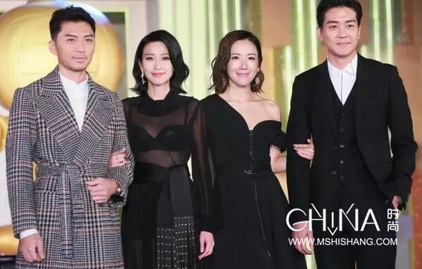TVB2019無線節目巡禮全臺小生花旦盛裝亮相紅毯現場圖