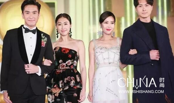 TVB2019無線節目巡禮全臺小生花旦盛裝亮相紅毯現場圖