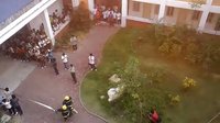 崇明消防演練