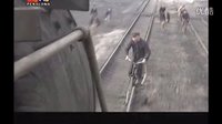 抗日雷劇《鐵道游擊隊》片段 再現神技自行車像飛機！還能截火車