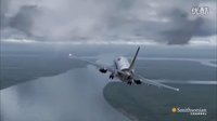 神奇機師  波音737雷雨中成功迫降防洪堤