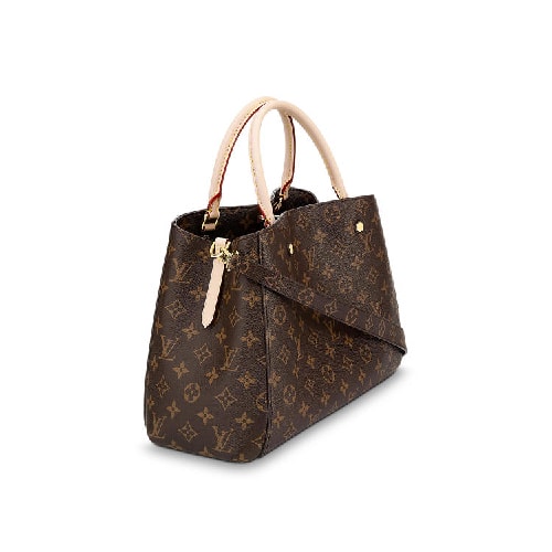 Louis Vuitton/路易威登 LV女士Montaigne中號兩用手袋 帆布/配皮 單肩包 M41056