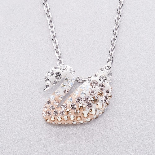 Swarovski/施華洛世奇 新款漸變水晶天鵝鎖骨項鏈小號 5215038