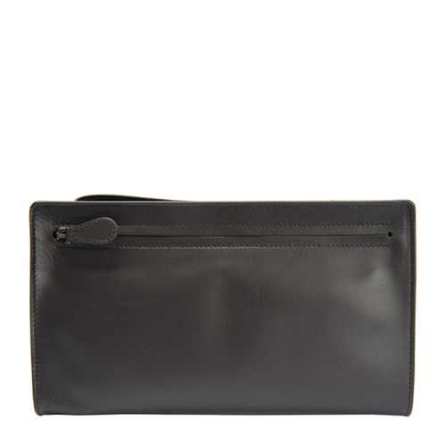 Bottega Veneta/葆蝶家 男士深棕色真皮手拿包 #302652 VQ122 1301