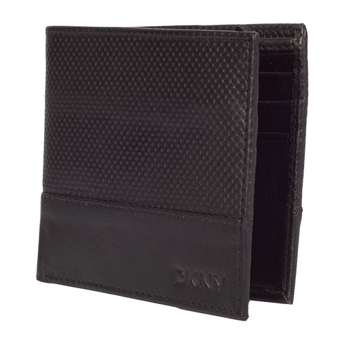 DKNY/唐娜 凱倫 牛皮 男士短款錢(qián)包錢(qián)夾 DKM5974-001