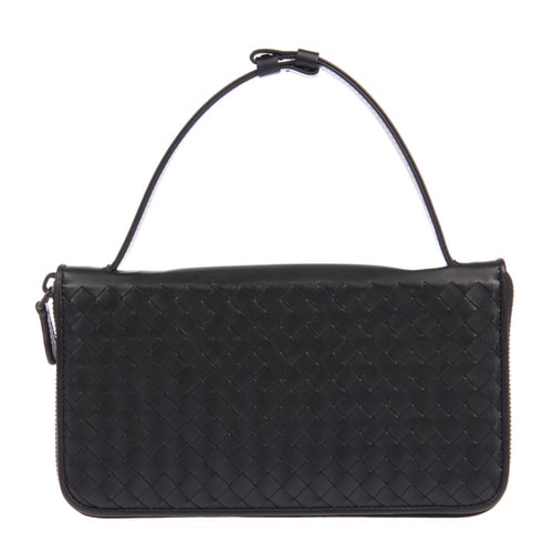 Bottega Veneta/葆蝶家 男士長款牛皮拉鏈手拿包169730