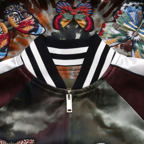 Valentino/華倫天奴 16年秋冬款拼色夾克棒球服女士外套 LBCCE0N82TT M12