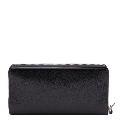 【包郵包稅】Balenciaga/巴黎世家 女士黑色羊皮長款錢包 &390187 AQ40N 1000