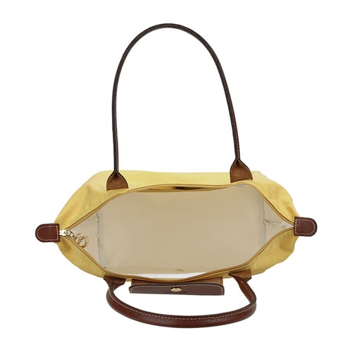 Longchamp/瓏驤 女士長(zhǎng)柄尼龍折疊包 2605 咖喱色
