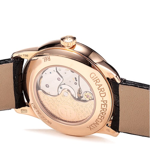 GP-Girard Perregaux/芝柏女表系列玫瑰金鑲鉆機(jī)械表49528D-52A-771-CK6A
