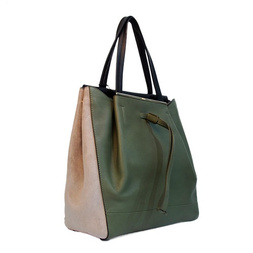 FURLA/芙拉 Twist系列 真皮手拎包單肩包 中號(hào) 軍工綠