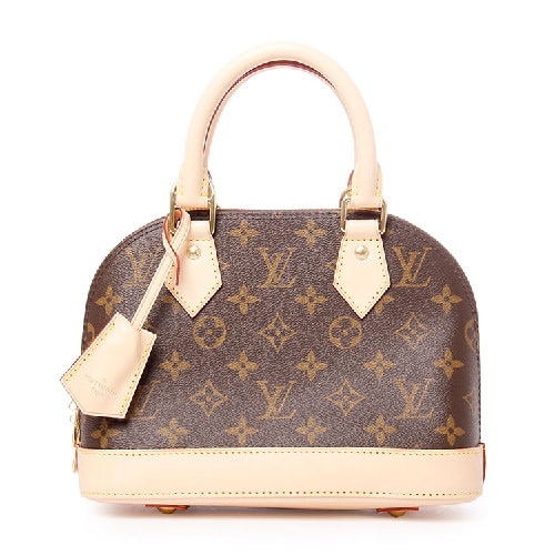 Louis Vuitton/路易威登 女士 老花色帆布/配皮 兩用、單肩包Alma BB、 M53152