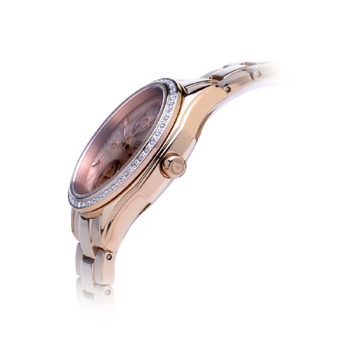 Citizen/西鐵城 光動(dòng)能玫瑰金女士手表FD1063-57X