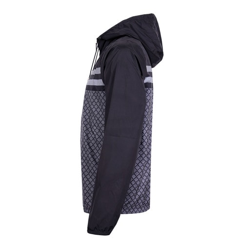 GUCCI/古馳經典款聚酯纖維黑色連帽長袖男士外套 國際碼：300667