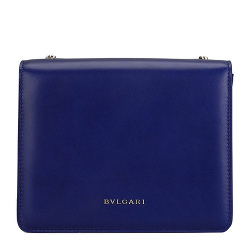 BVLGARI/寶格麗 小號女士BVLGARI小牛皮翻蓋包 281264 皇家藍