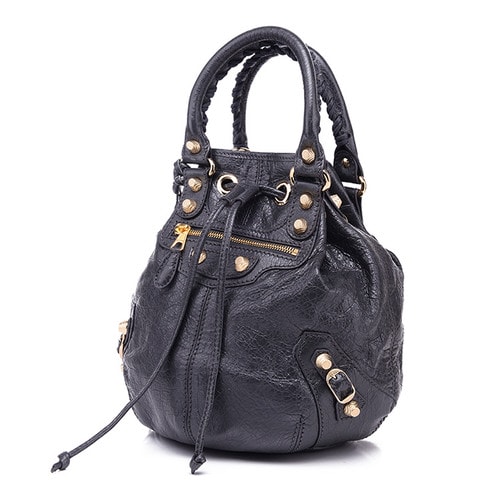 Balenciaga/巴黎世家中性款式機車包羊皮手提包285439 D94JG 1160