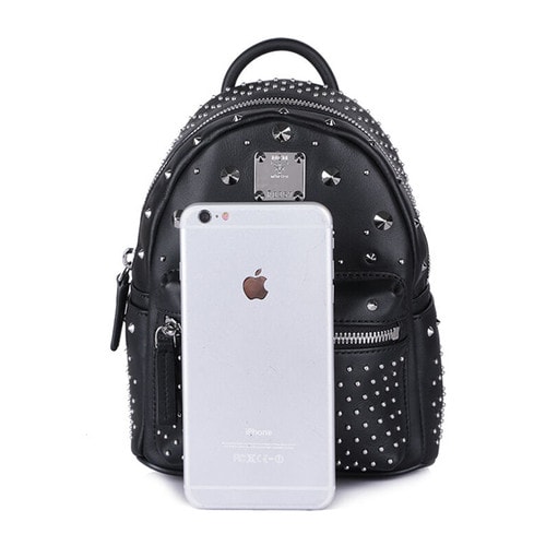 MCM/MCM小號(hào)雙肩包 MMK6SVE71BK001