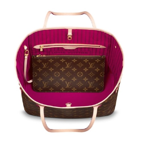 Louis Vuitton/路易威登 女士 帆布/配皮 Neverfull中號（配手袋）單肩包M41178