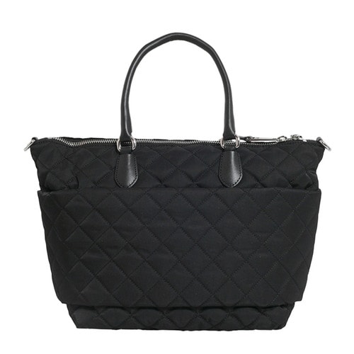 MOSCHINO/莫斯奇諾 logo點(diǎn)綴 網(wǎng)格紋路 手提包 EB