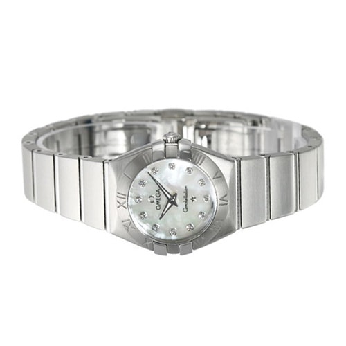 OMEGA/歐米茄星座磨砂精鋼石英女表(123.10.24.60.55.001)