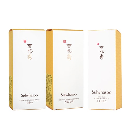 Sulwhasoo/雪花秀 滋陰水125ml+滋陰乳125ml+潤(rùn)燥精華60ml 明星肌本套裝（潤(rùn)燥保濕滋潤(rùn)調(diào)節(jié)水油）
