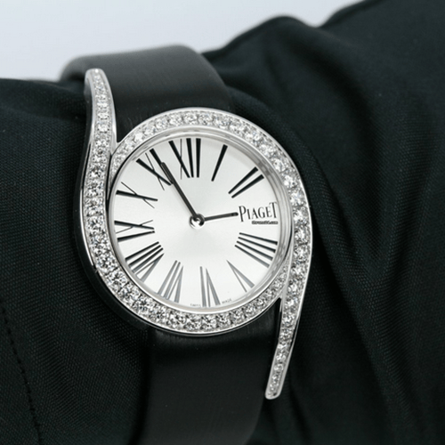 PIAGET/伯爵Limelight系列女士石英腕錶G0A38160黑帶