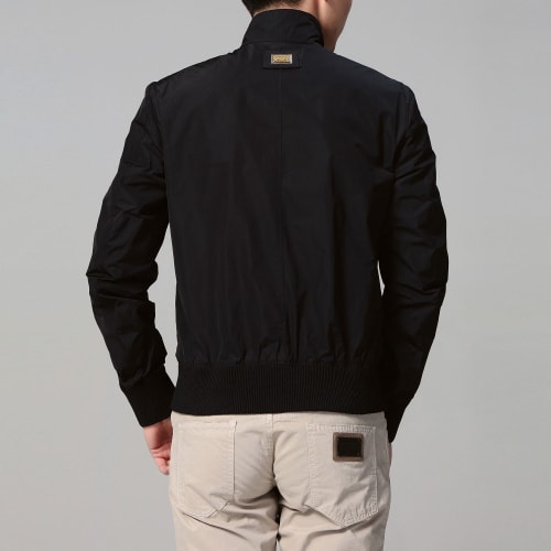 Dolce&Gabbana/杜嘉班納運(yùn)動(dòng)休閑長袖立領(lǐng)男士外套 黑色 50
