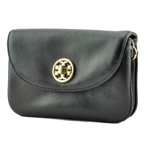 Tory Burch/湯麗柏琦*新款黑色女士時尚牛皮斜挎包18169681