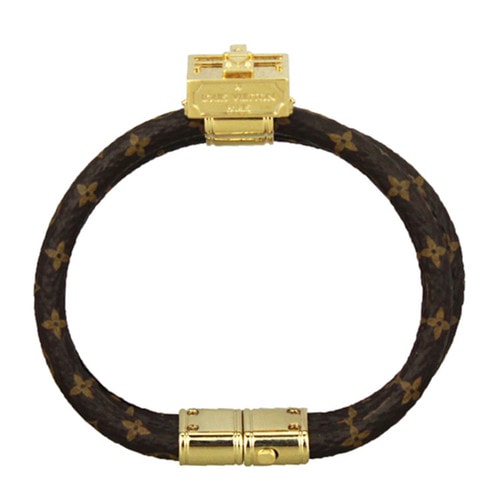 Louis Vuitton/路易威登 PETITE MALLE系列 經典花紋老花色 包包款手鐲/手環 19號 M6154E