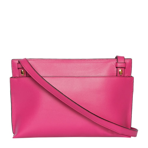 【包郵包稅】LOEWE/羅意威 女士真皮玫紅色斜挎包 #109.54.N77 7170