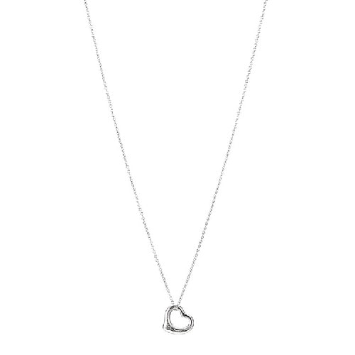 Tiffany & Co./蒂芙尼 女式925純銀心形帶墜項鏈 11mm T25152336
