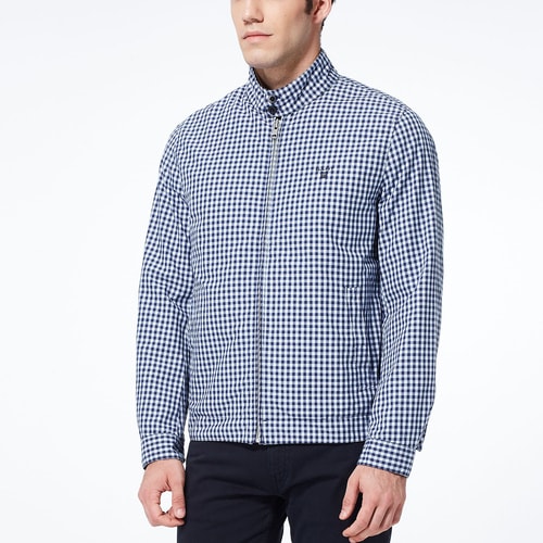 GANT/甘特 男士外套休閑格子立領(lǐng)夾克外套 70187