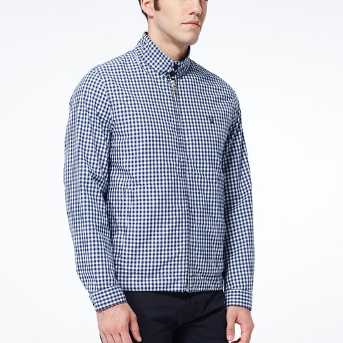 GANT/甘特 男士外套休閑格子立領(lǐng)夾克外套 70187