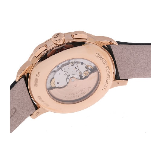 GP-Girard Perregaux/芝柏 1966系列玫瑰金男士機械腕表49542-52-151-BK6A