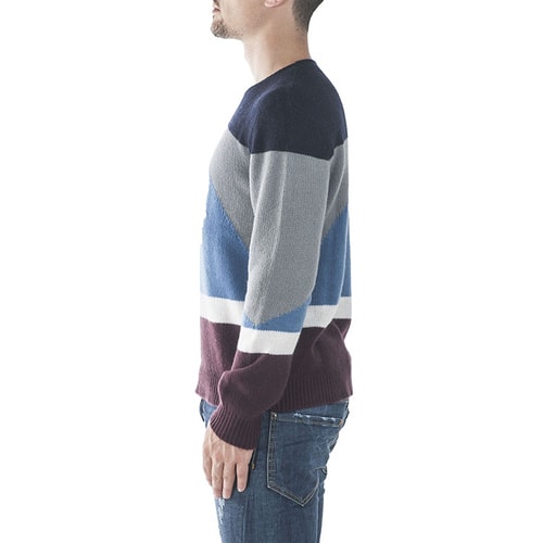 Valentino/華倫天奴 幾何形狀拼接男針織衫 JV0KC07B EU