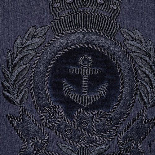 GUCCI/古馳 男士藍色純棉刺繡圖案衛衣 376223 X3C01 4265-36