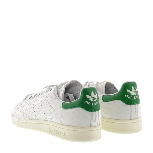 adidas/阿迪達(dá)斯 女士 真皮 logo點(diǎn)綴 拼接 鱗片紋理 運(yùn)動(dòng)鞋 BR