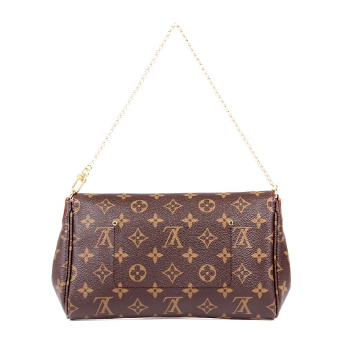 Louis Vuitton/路易威登 FAVORITE大號 Monogram帆布/配皮 女士兩用 斜挎包 M40718(配有長肩帶
