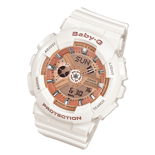 CASIO/卡西歐手表時尚運動電子表正品防水潮流戶外女表BA-110-7A1PR