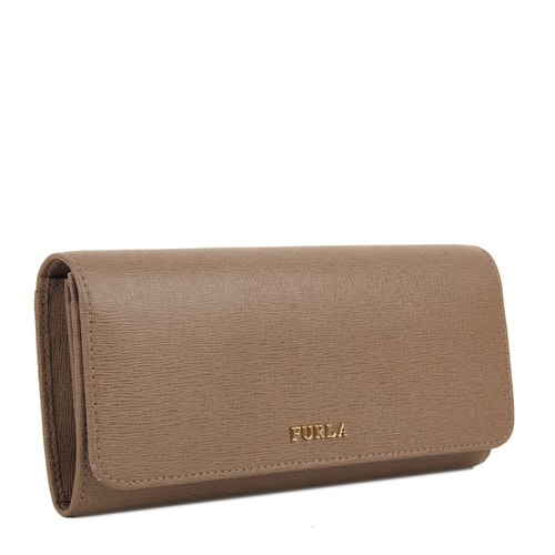 FURLA/芙拉 女士咖啡色真皮長(zhǎng)款錢(qián)包