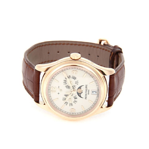 Patek Philippe/百達(dá)翡麗 復(fù)雜功能計時 18K玫瑰金 自動機(jī)械男表 5146R-001