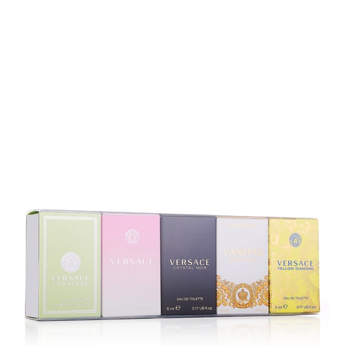 VERSACE/范思哲女士香水禮盒（心動+晶鉆+星夜+幻影+浮華）4.5ml+5ml*4