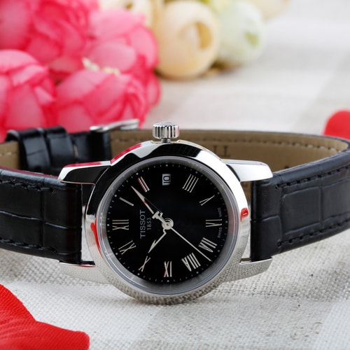 TISSOT/天梭手表 夢幻系列石英皮帶女士手表T033.210.16.053.00（全球聯保）