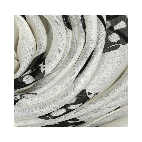Alexander McQueen/亞歷山大麥昆 女士新品 簡(jiǎn)約復(fù)古骷髏圖案桑蠶絲 絲巾圍巾