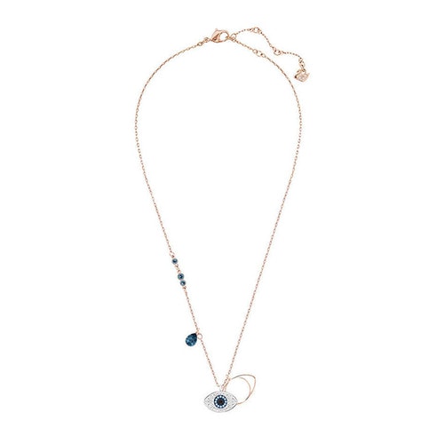 Swarovski/施華洛世奇 Duo Evil Eye 惡魔之眼鎖骨項鏈 5172560 161202