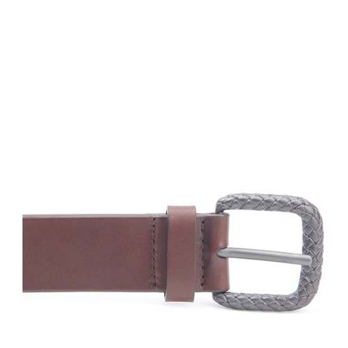 Bottega Veneta/葆蝶家 男款商務(wù)休閑牛皮腰帶