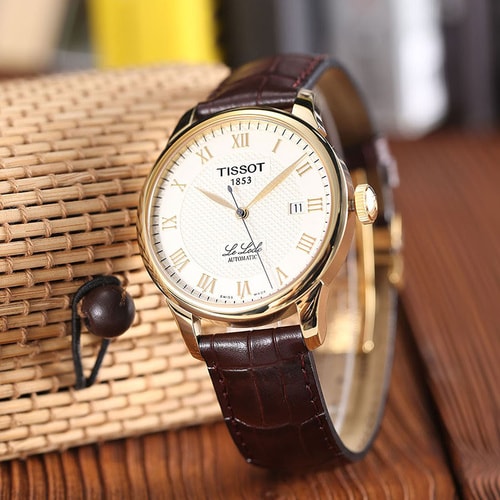 TISSOT/天梭手表力洛克系列男士手表皮帶機(jī)械男表T41.5.413.73