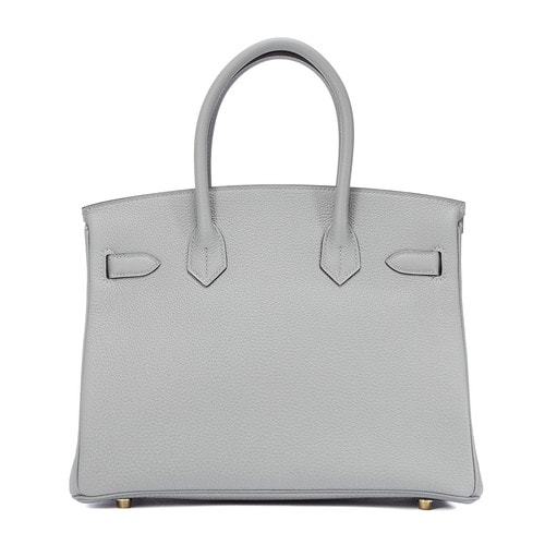 HERMES(愛馬仕) 海鷗灰皮質(zhì)Birkin 30手提包