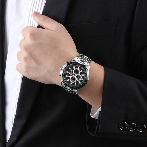 CASIO/卡西歐手表 EF系列石英鋼帶男表EF-539D-1A